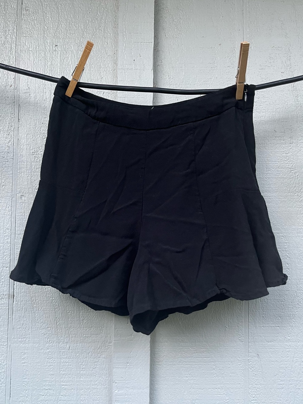 Lush High-Waist Women's Shorts in Black